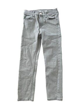 H&M Kids Unisex Slim Fit Jeans in Light Grey ( US 10 )